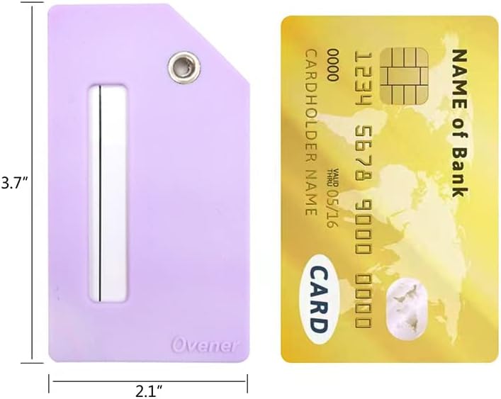Ovener Silicone Luggage Tag with Name ID Card Perfect to Quickly Spot Luggage Suitcase - Image 4